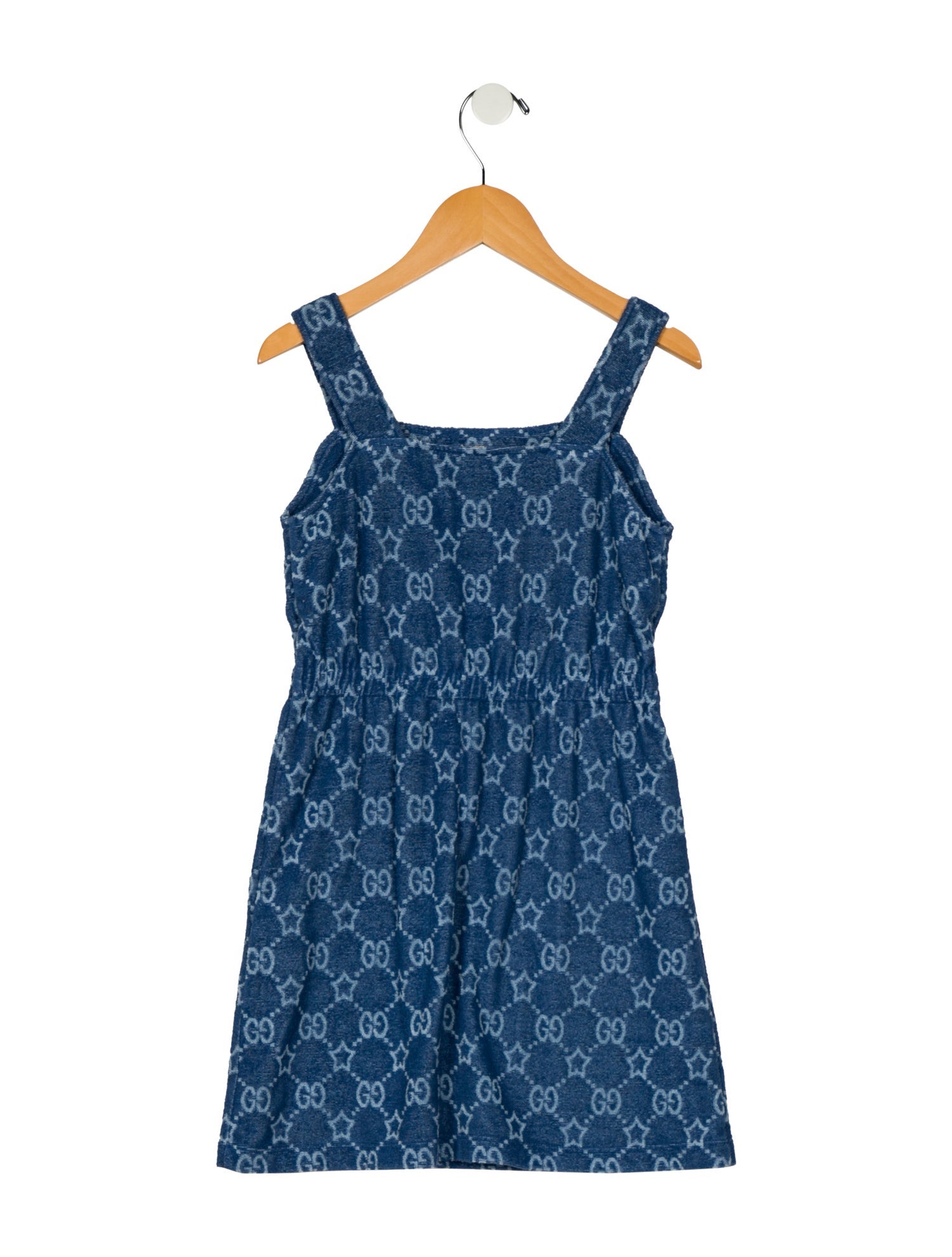 Gucci Girls' Patterned Terry Cloth Sleeveless Dress