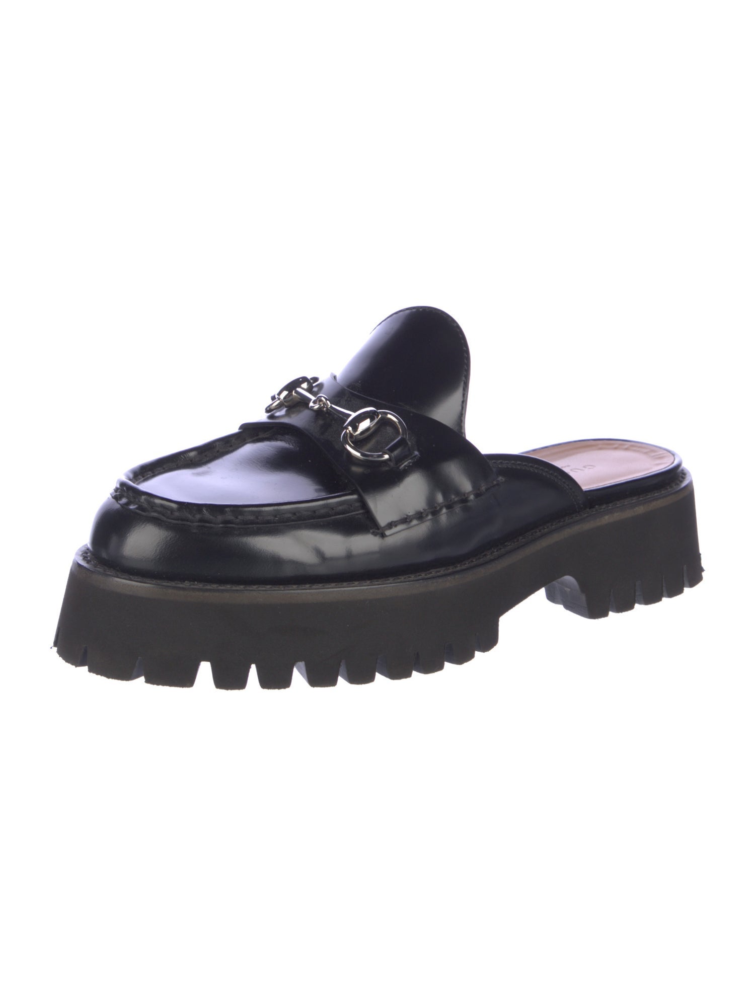 Gucci Horsebit Accent Leather Mules