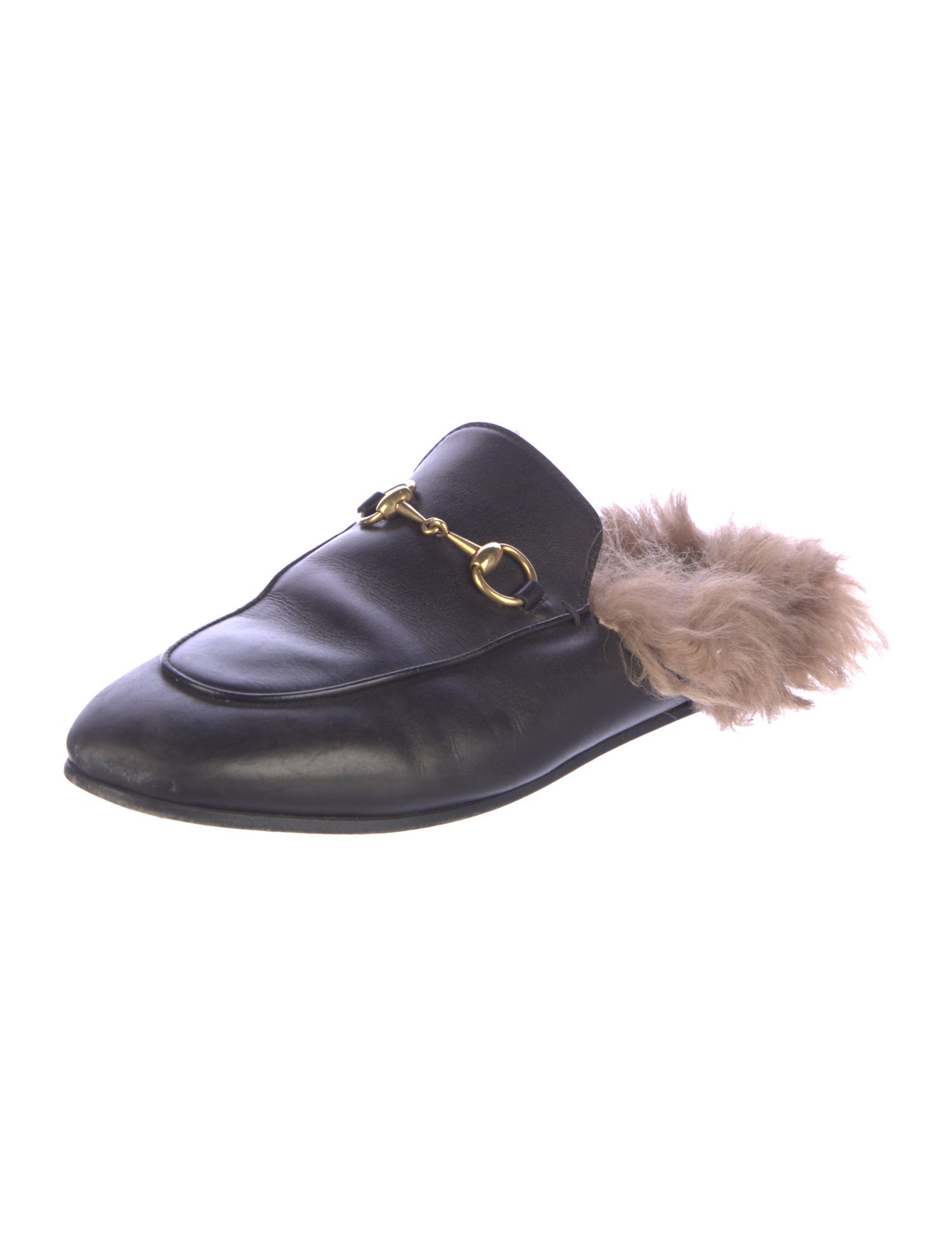 Gucci Horsebit Accent Leather Mules