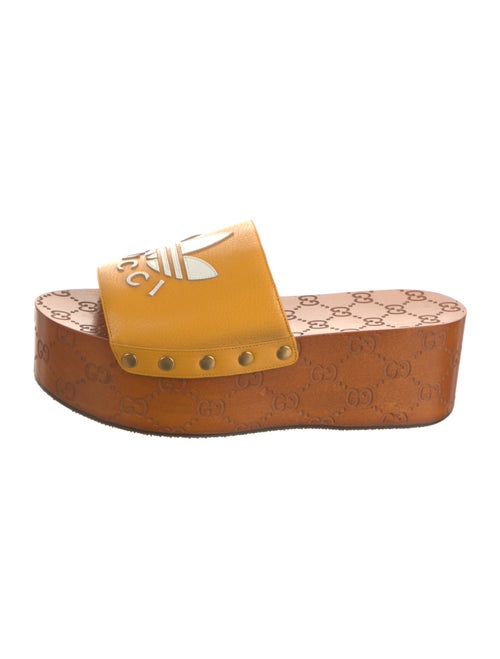 Gucci Leather Printed Slides