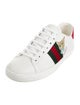 Gucci Web Accent Leather Sneakers