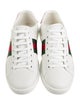 Gucci Web Accent Leather Sneakers