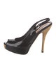 Gucci Patent Leather Slingback Pumps