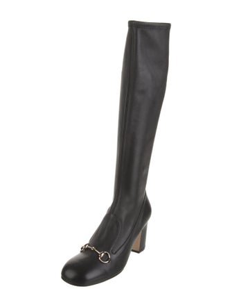 Gucci Leather Riding Boots