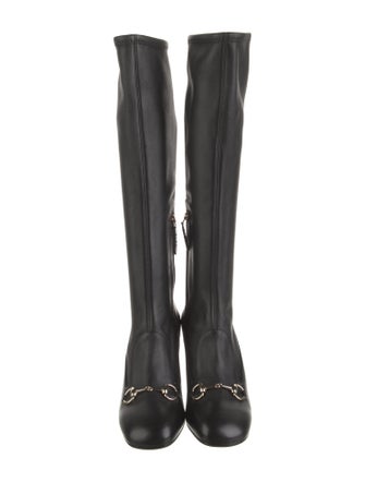 Gucci Leather Riding Boots