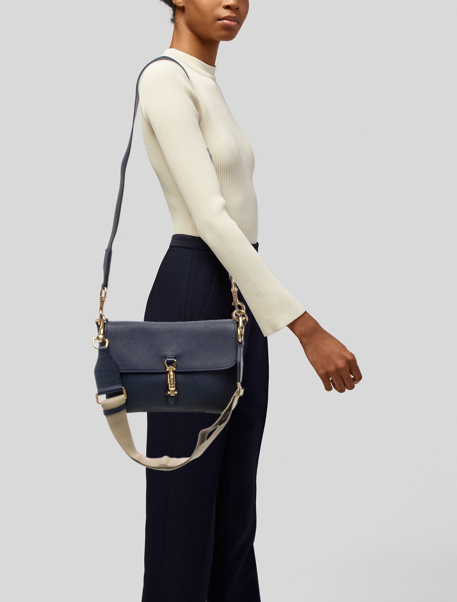 Gucci Piston Lock Soft Jackie Small