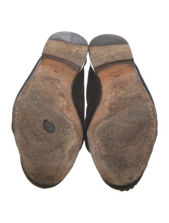 Gucci Horsebit Accent Suede Loafers