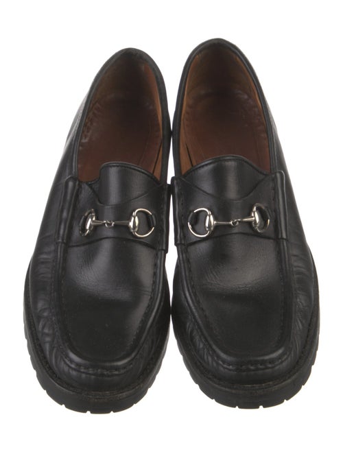 Gucci Horsebit Accent Leather Loafers