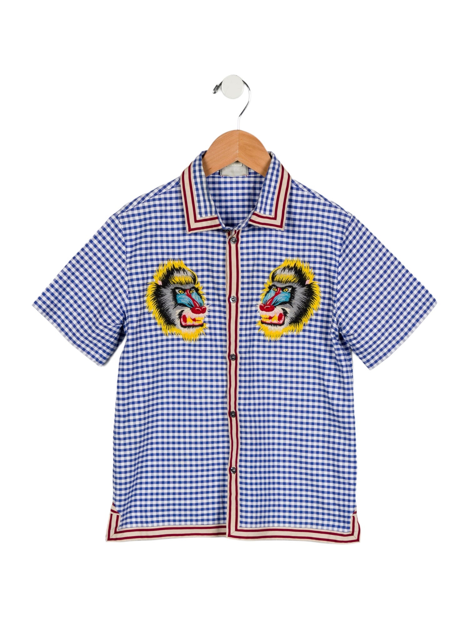 Gucci Kids' Embroidered Button Up Shirt