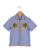 Gucci Kids' Embroidered Button Up Shirt
