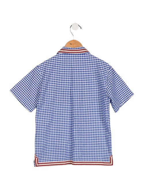 Gucci Kids' Embroidered Button Up Shirt
