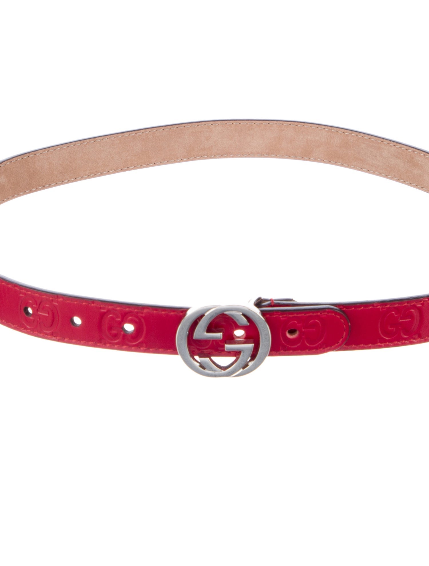 Gucci GG Signature Skinny Belt