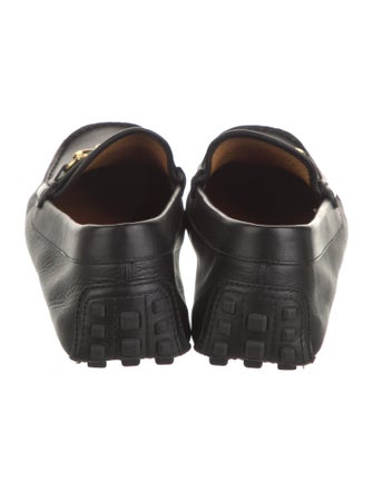 Gucci Web Accent Leather Drivers