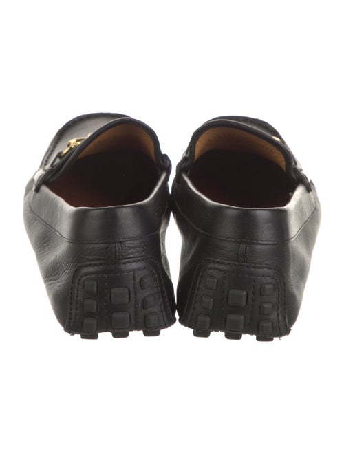 Gucci Web Accent Leather Drivers