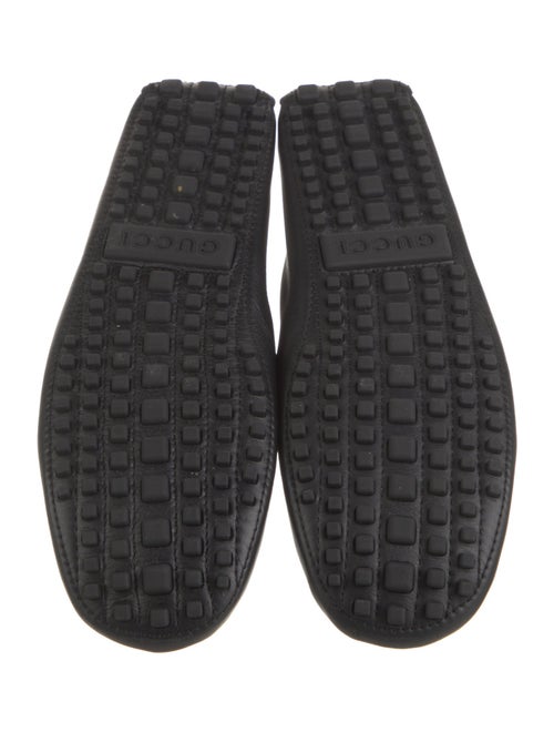 Gucci Web Accent Leather Drivers