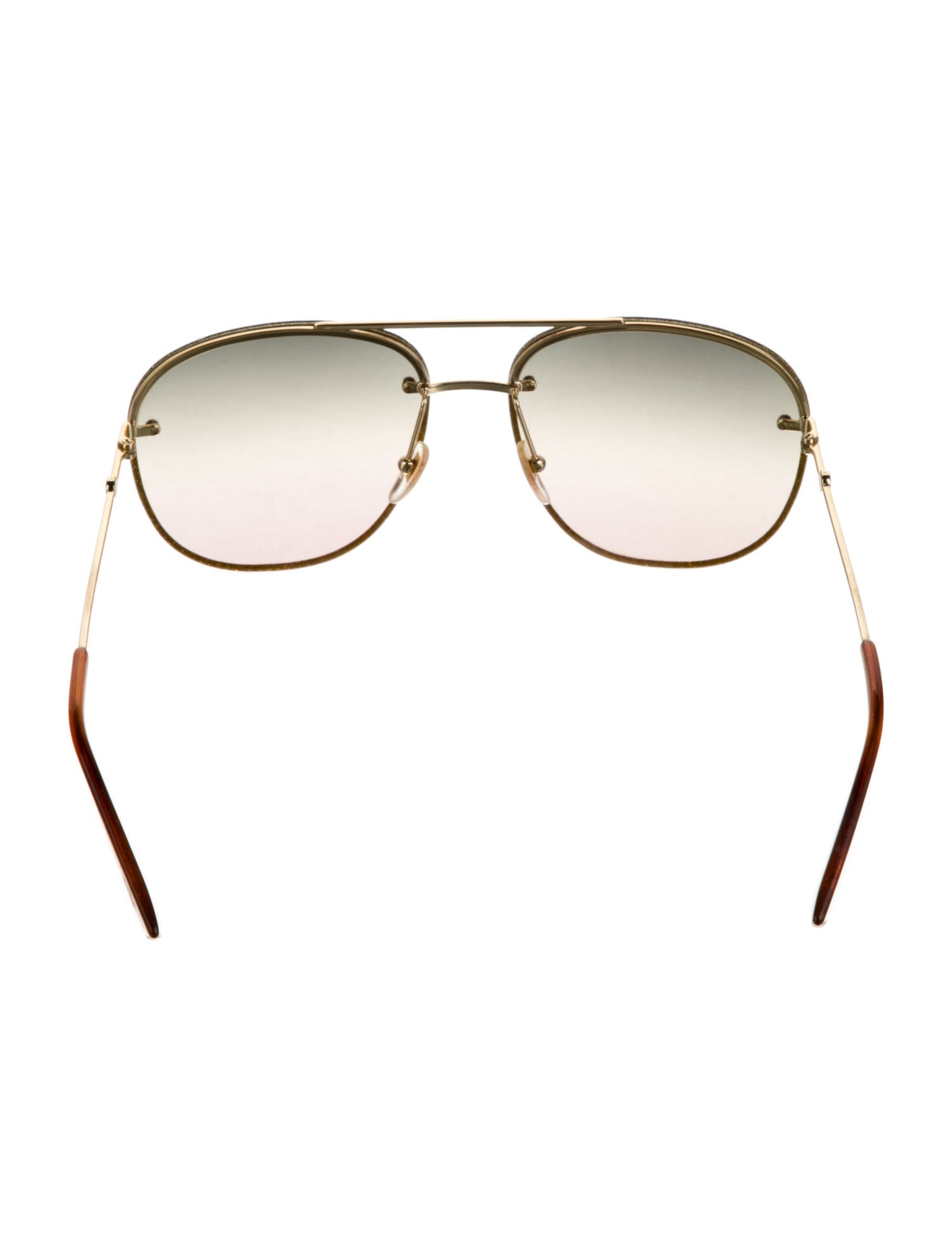 Gucci Interlocking G Logo Aviator Sunglasses