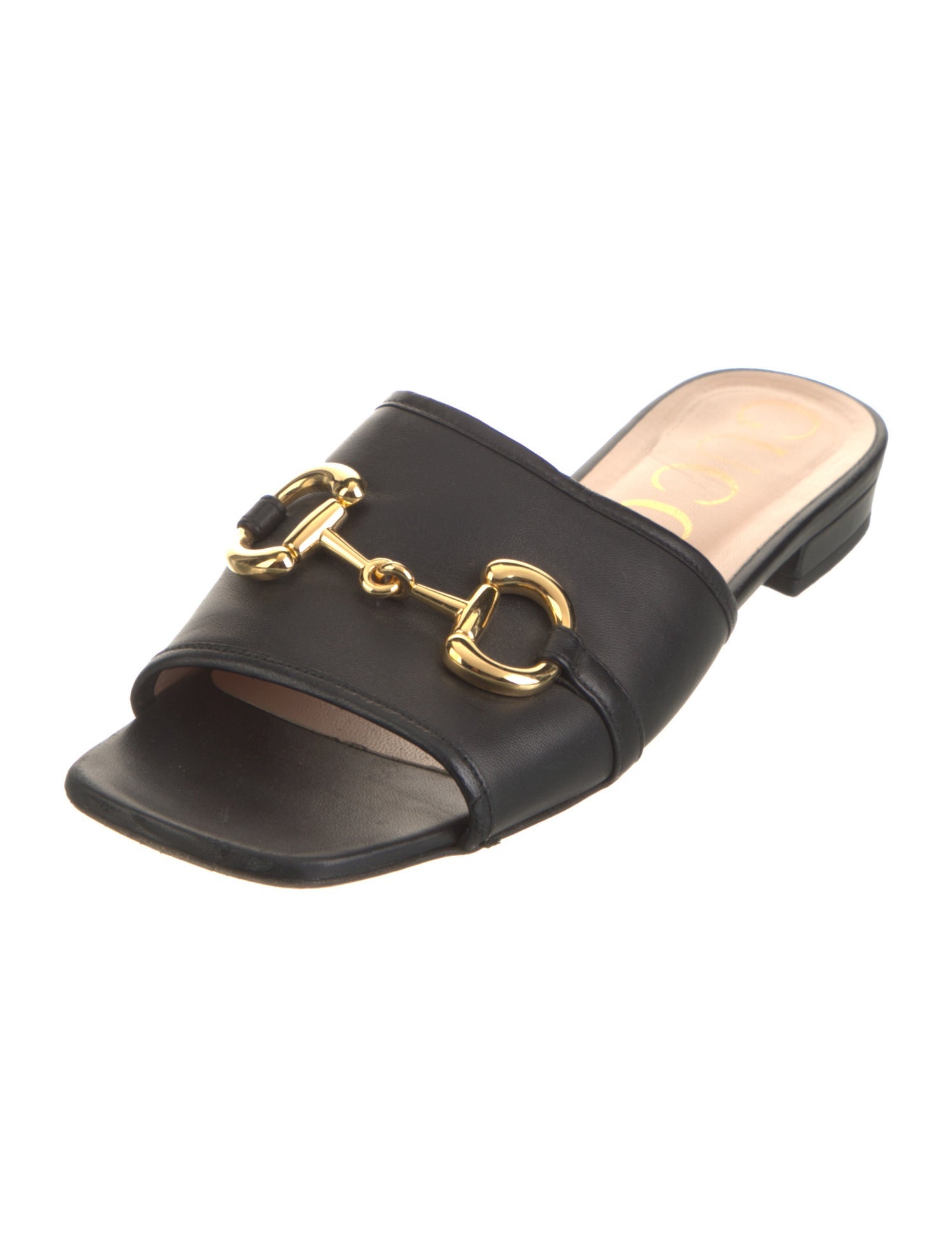 Gucci 1955 Horsebit Accent Leather Mules