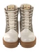 Gucci GG Supreme Leather Lace-Up Boots