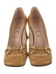 Gucci Horsebit Accent Leather Pumps
