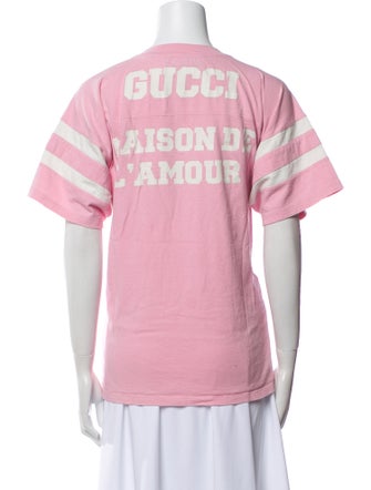 Gucci Graphic Print Crew Neck T-Shirt