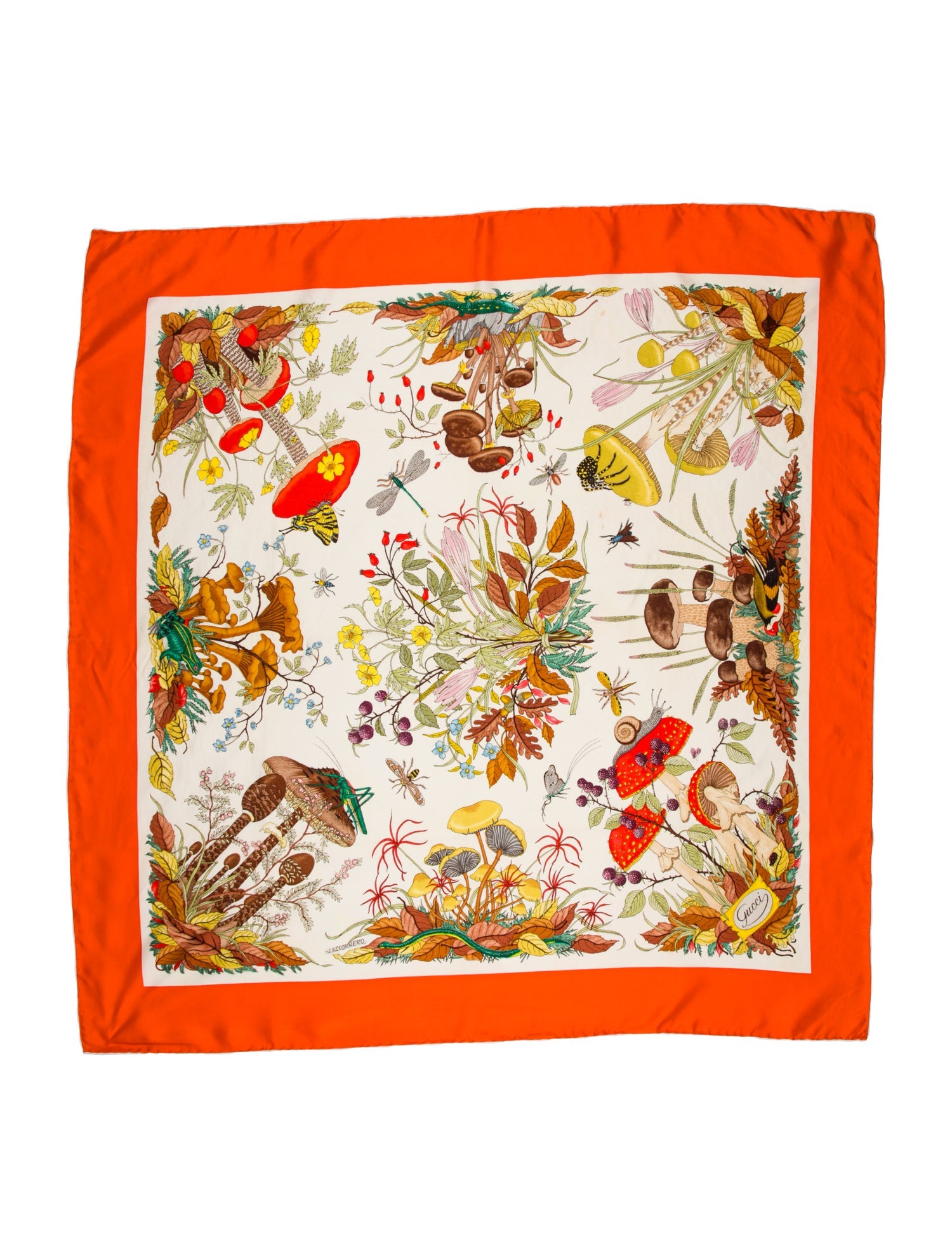 Gucci Silk Printed Scarf