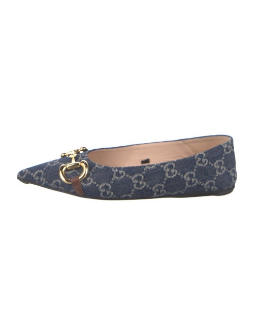 Gucci GG Denim Denim Ballet Flats