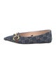 Gucci GG Denim Denim Ballet Flats