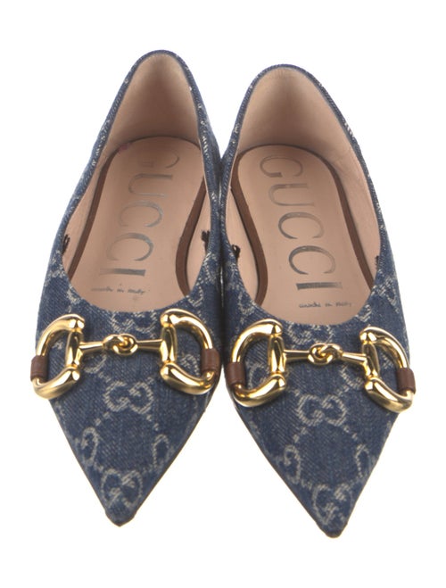 Gucci GG Denim Denim Ballet Flats