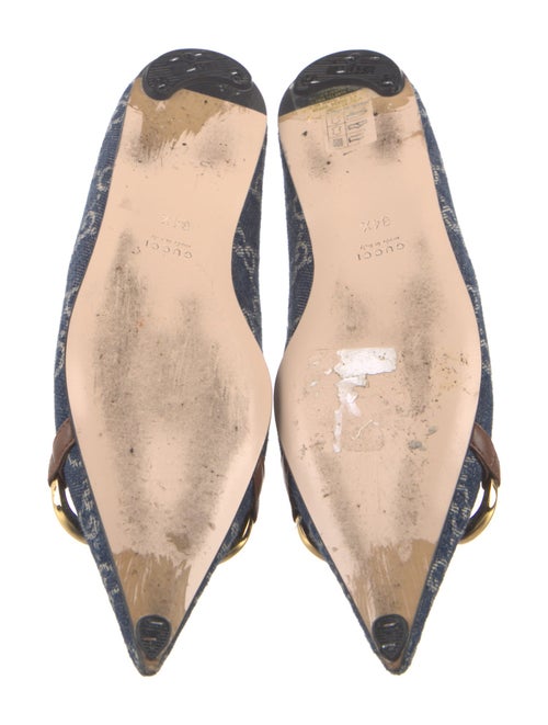 Gucci GG Denim Denim Ballet Flats