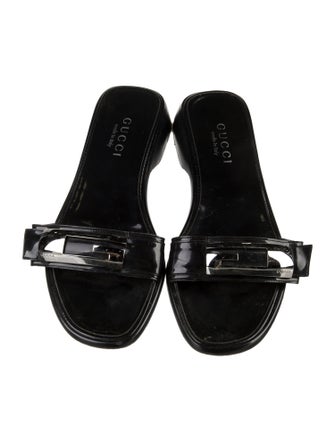 Gucci Patent Leather Slides