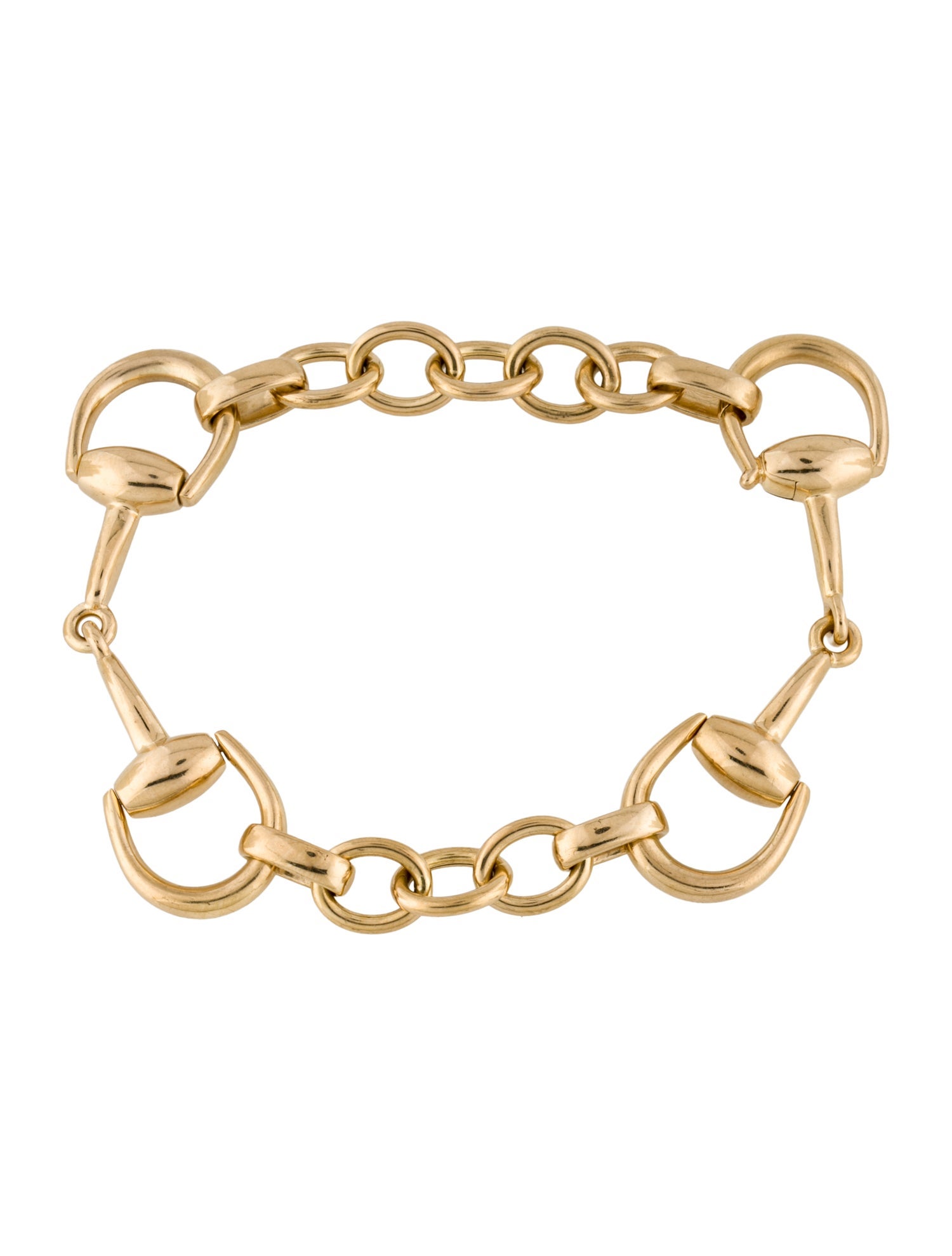 Gucci 18K Horsebit Link Bracelet