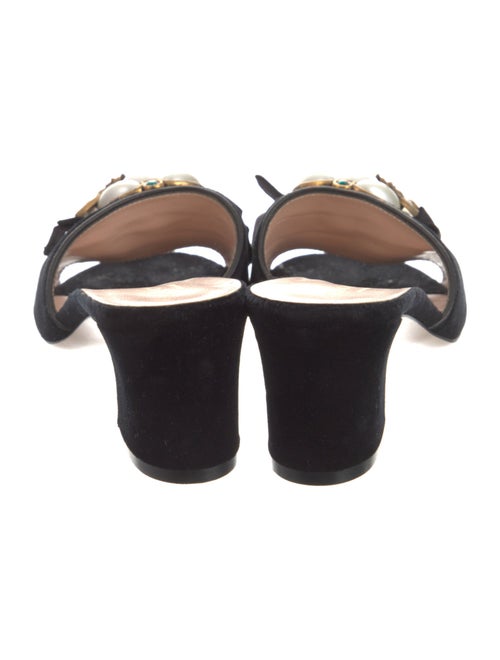 Gucci Interlocking G Logo Velvet Slides