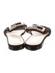 Gucci Velvet Crystal Embellishments Slides