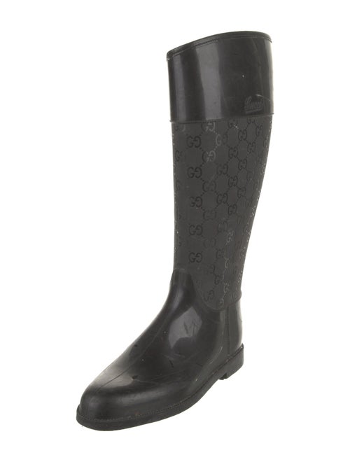 Gucci GG Logo Rubber Rain Boots