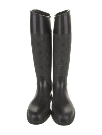 Gucci GG Logo Rubber Rain Boots