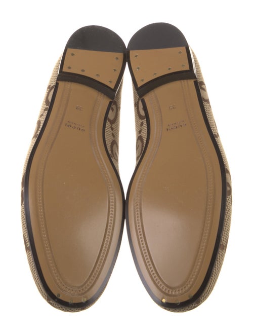 Gucci Horsebit Accent Canvas Loafers