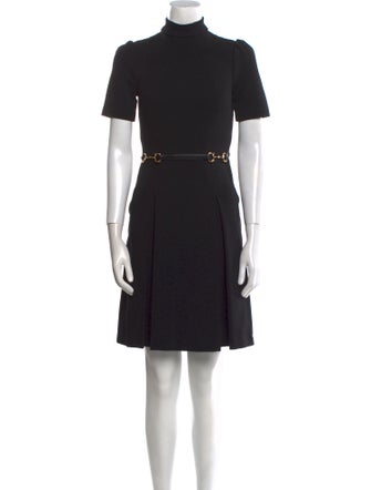 Gucci Mock Neck Mini Dress