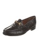 Gucci Horsebit Accent Alligator Dress Loafers