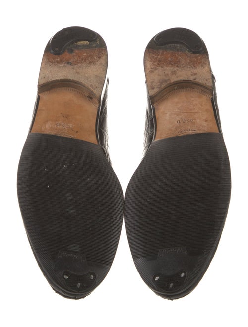 Gucci Horsebit Accent Alligator Dress Loafers