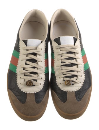 Gucci Leather Printed Sneakers