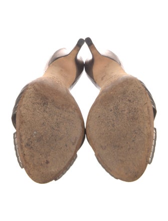 Gucci GG Canvas Leather Mules