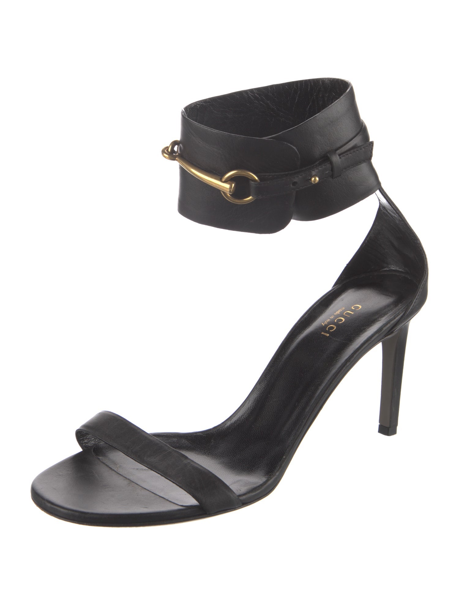 Gucci Horsebit Accent Leather Sandals