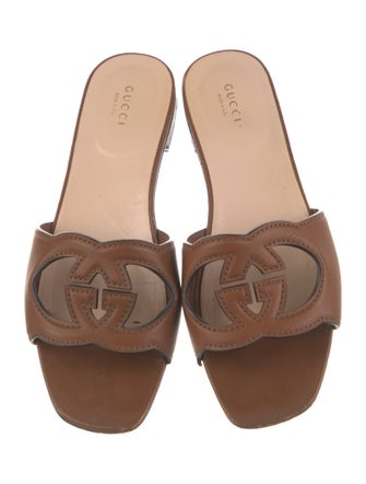 Gucci Leather Slides