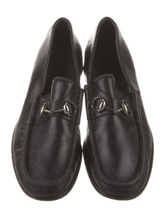 Gucci Horsebit Accent Leather Dress Loafers