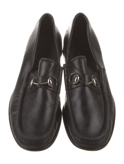 Gucci Horsebit Accent Leather Dress Loafers