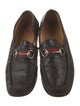Gucci Web Accent Leather Dress Loafers