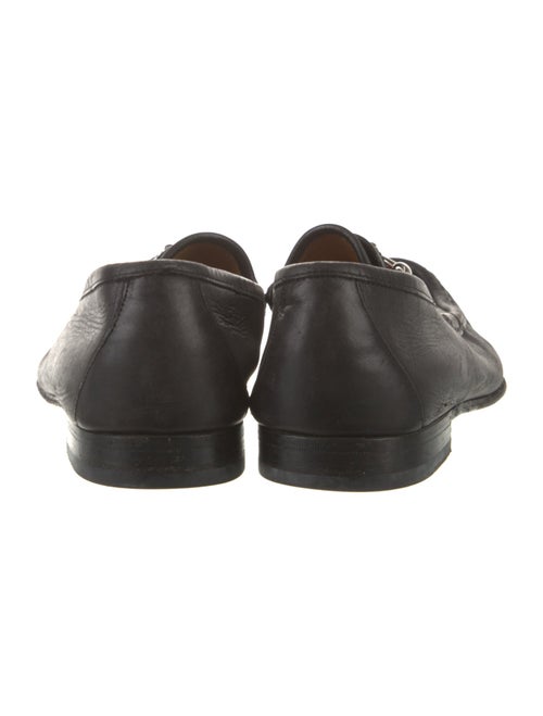 Gucci Web Accent Leather Dress Loafers