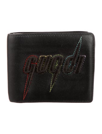 Gucci Logo Bi Fold Signature Logo Wallet
