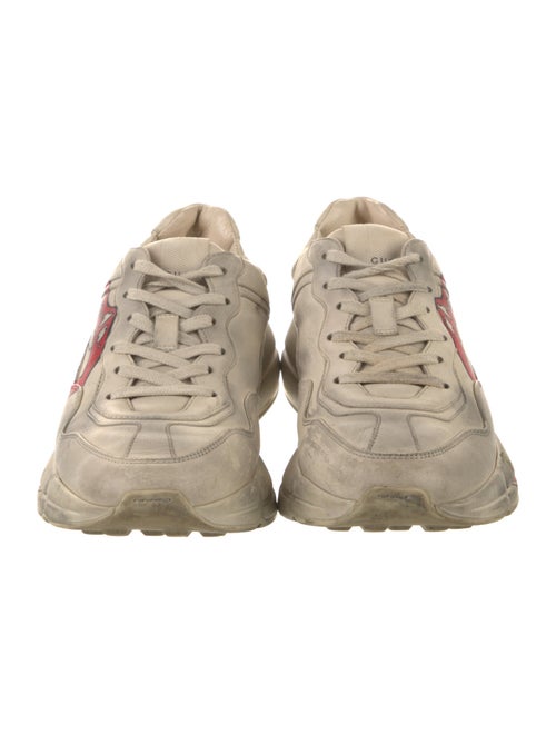 Gucci Leather Printed Chunky Sneakers
