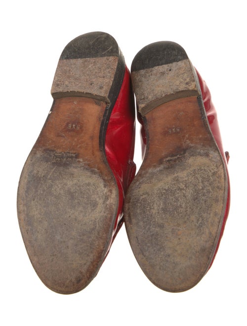 Gucci Horsebit Accent Patent Leather Loafers